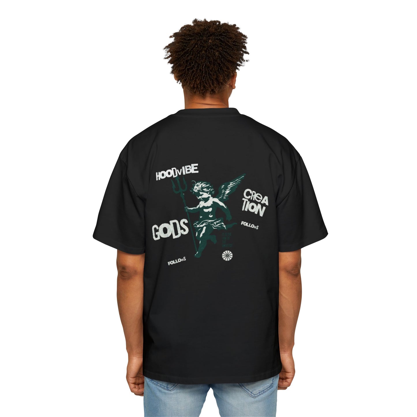 Heavy Oversized Tee - Urban Vibe Graphic T-Shirt for Men, Casual Streetwear, Hip-Hop Style, Gift for Trendsetters, Cool Graphic Tee