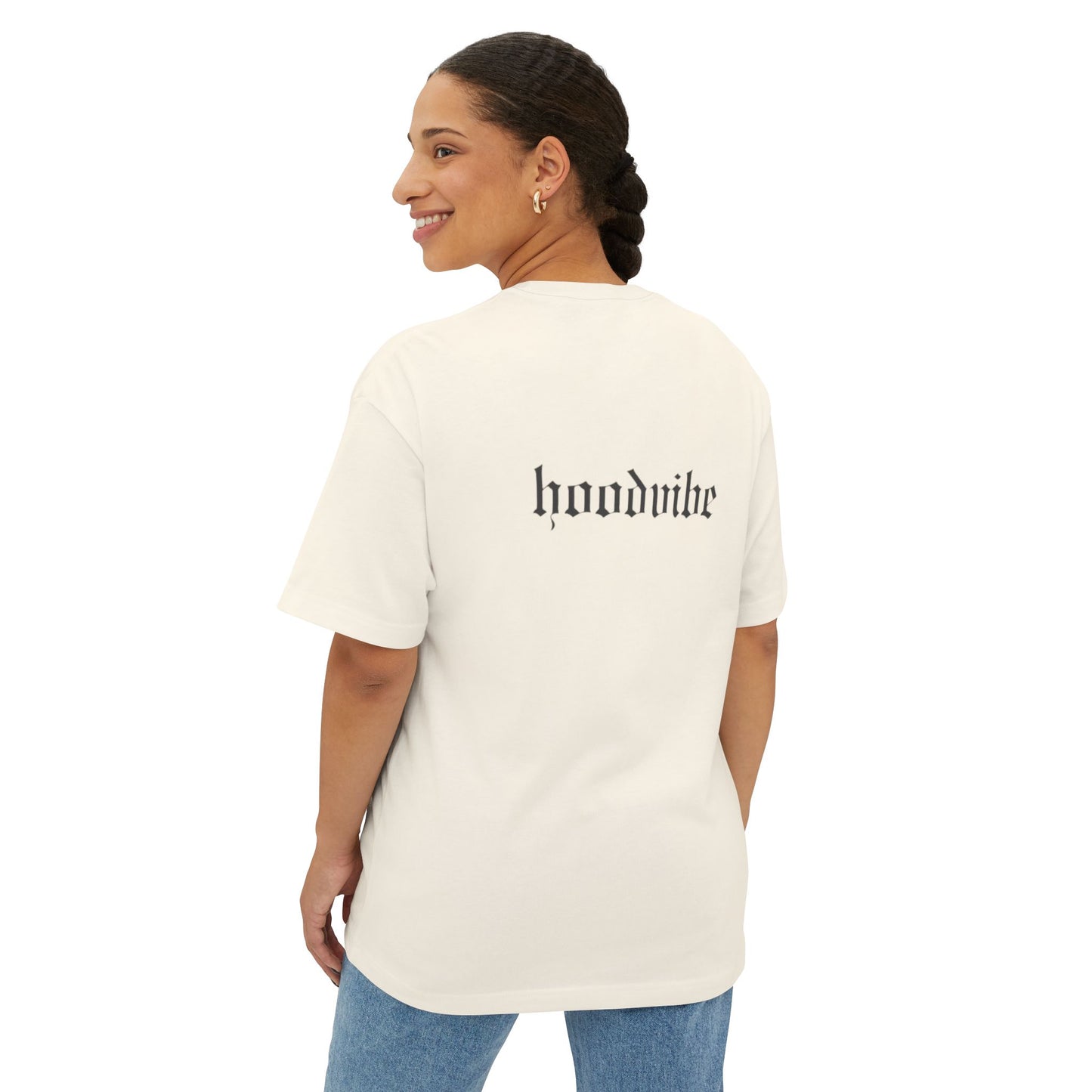 Oversized Butterfly Tee - Unisex Boxy Shirt with Hoodvibe Design