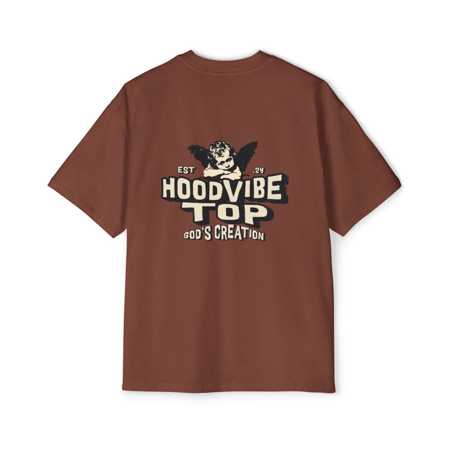 Men's Heavy Oversized Tee - Hoodvibe Top | Casual Streetwear, Unisex Graphic Tee