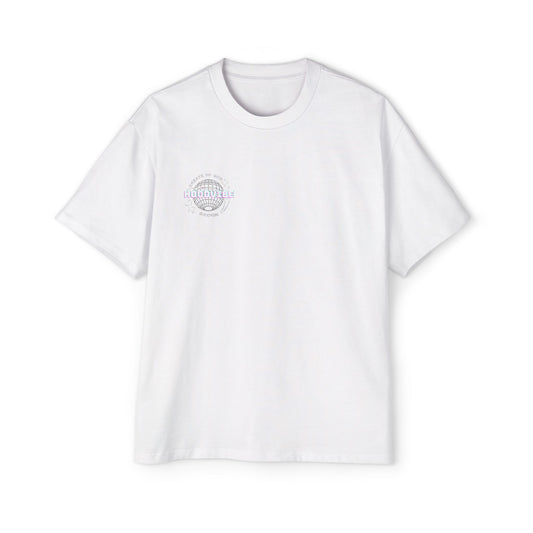 Men's Heavy Oversized Tee - Create Good Vibes Graphic, Streetwear Shirt, Relaxed Fit Top, Cool Casual Wear, Gift for Him