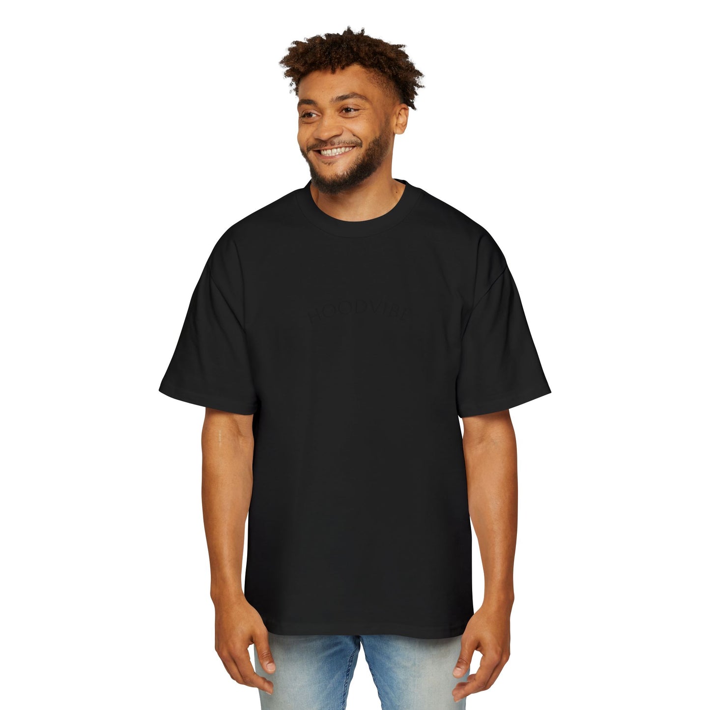 Hoodvibe Men's Heavy Oversized Tee - Inspirational Statement Shirt