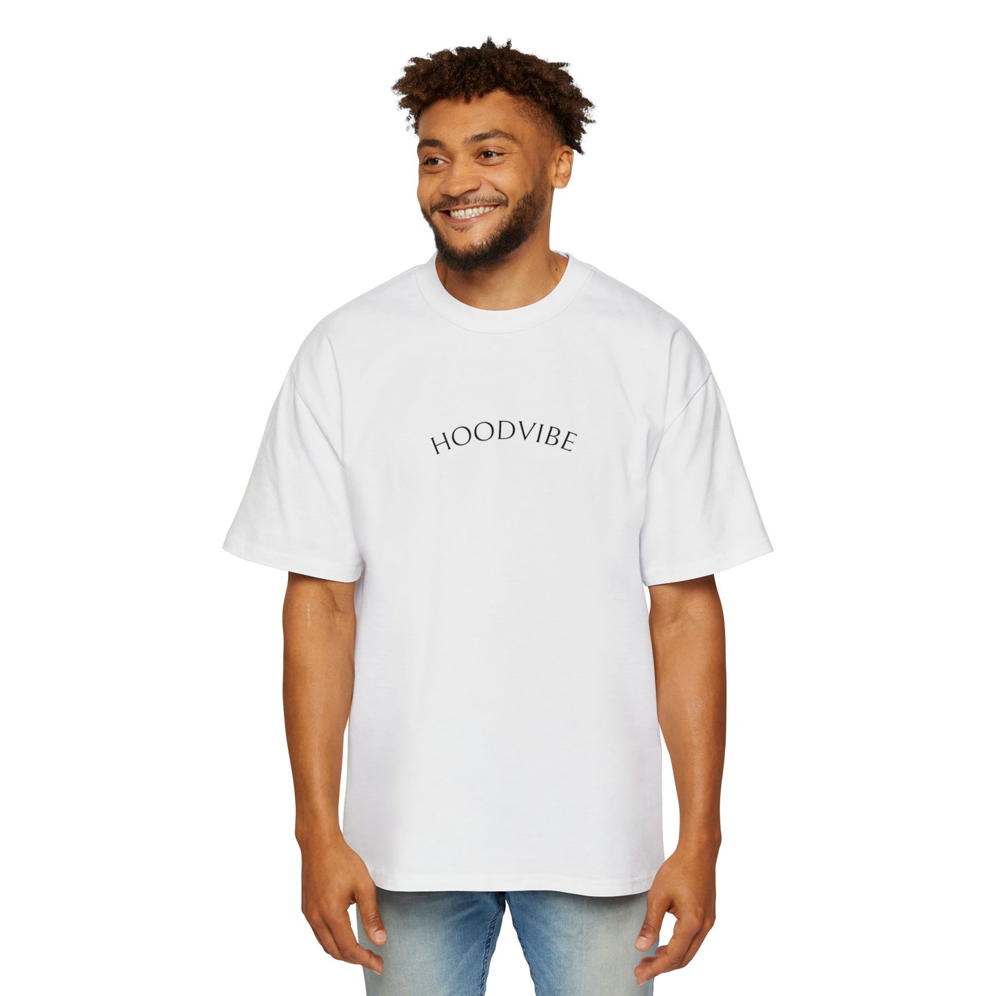Hoodvibe Men's Heavy Oversized Tee - Inspirational Statement Shirt