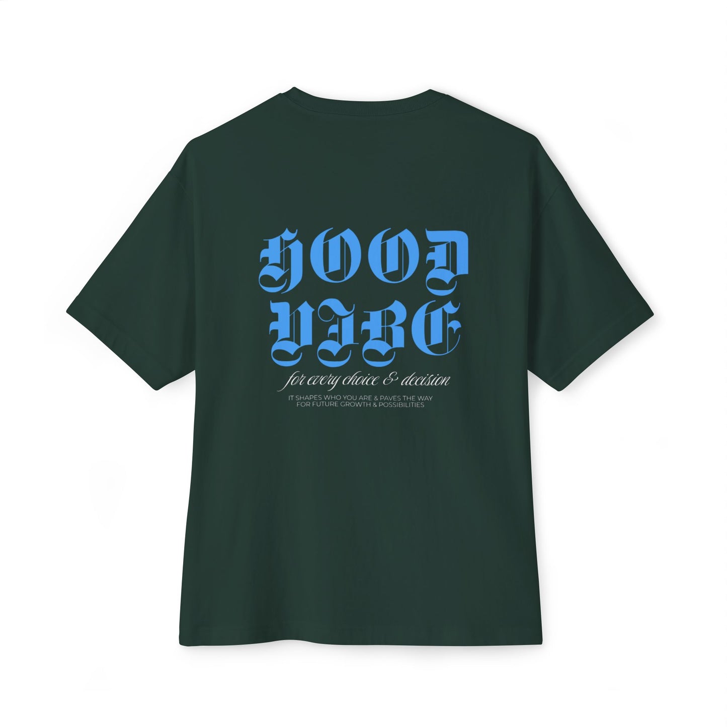 Unisex Oversized Tee with 'Hood Vibe' Design - Casual Streetwear, Graphic Tee, Gift for Friends, Everyday Wear, Summer Style